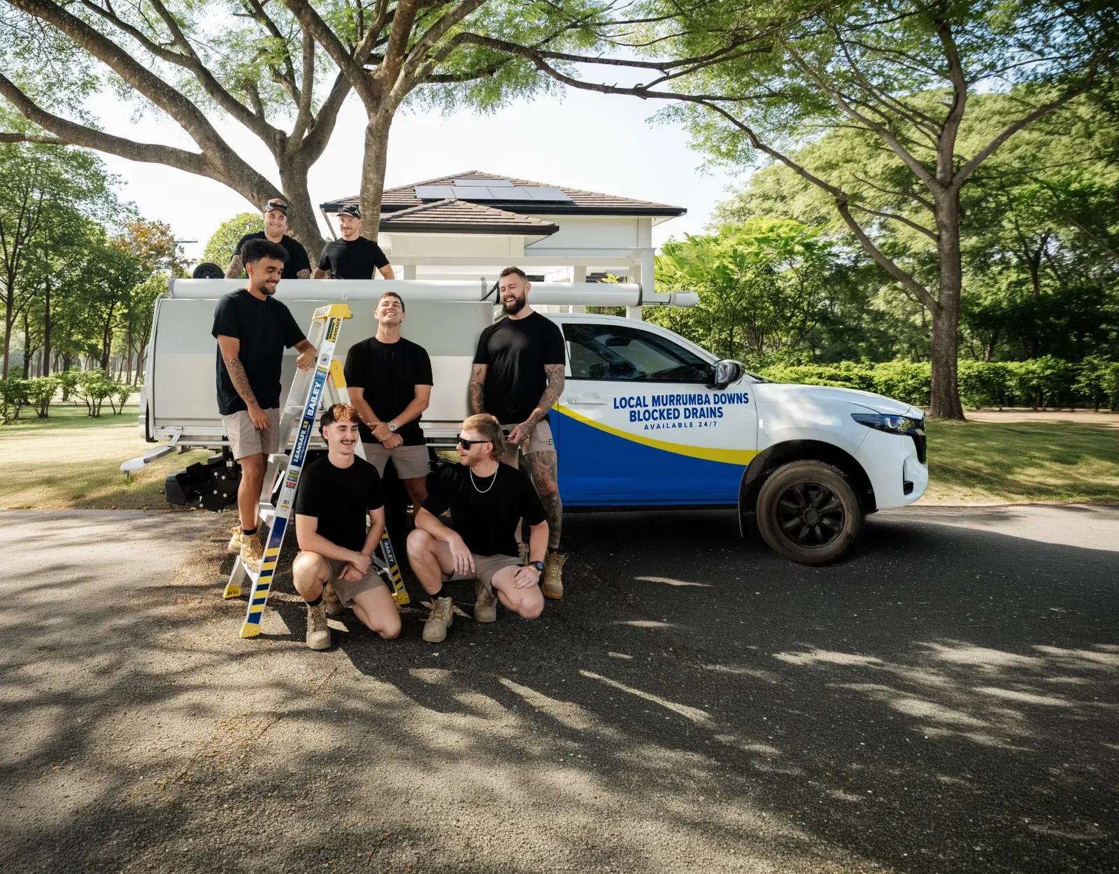 Local Murrumba Downs Blocked Drains team and ute