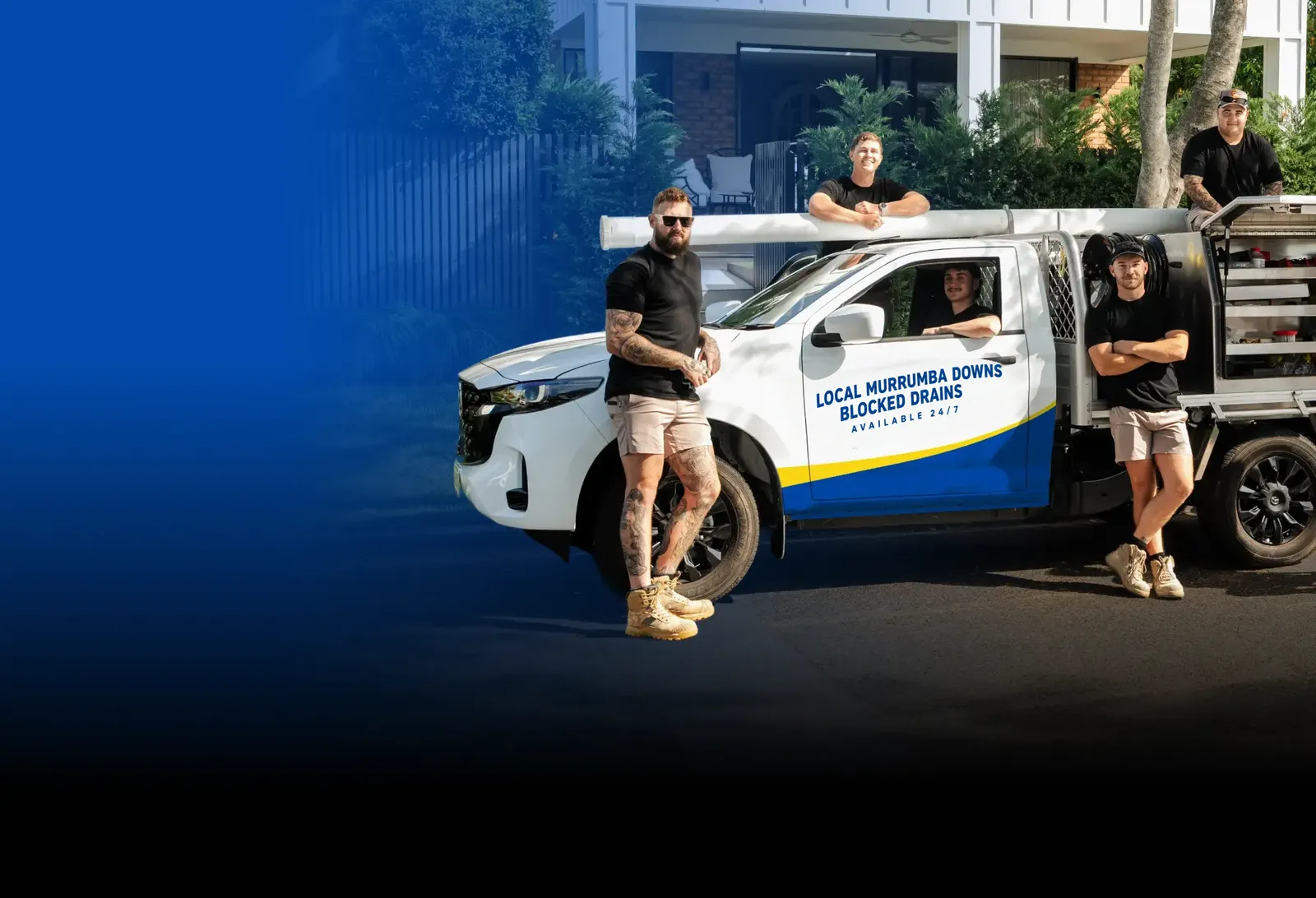 Local Murrumba Downs Blocked Drains team with the ute